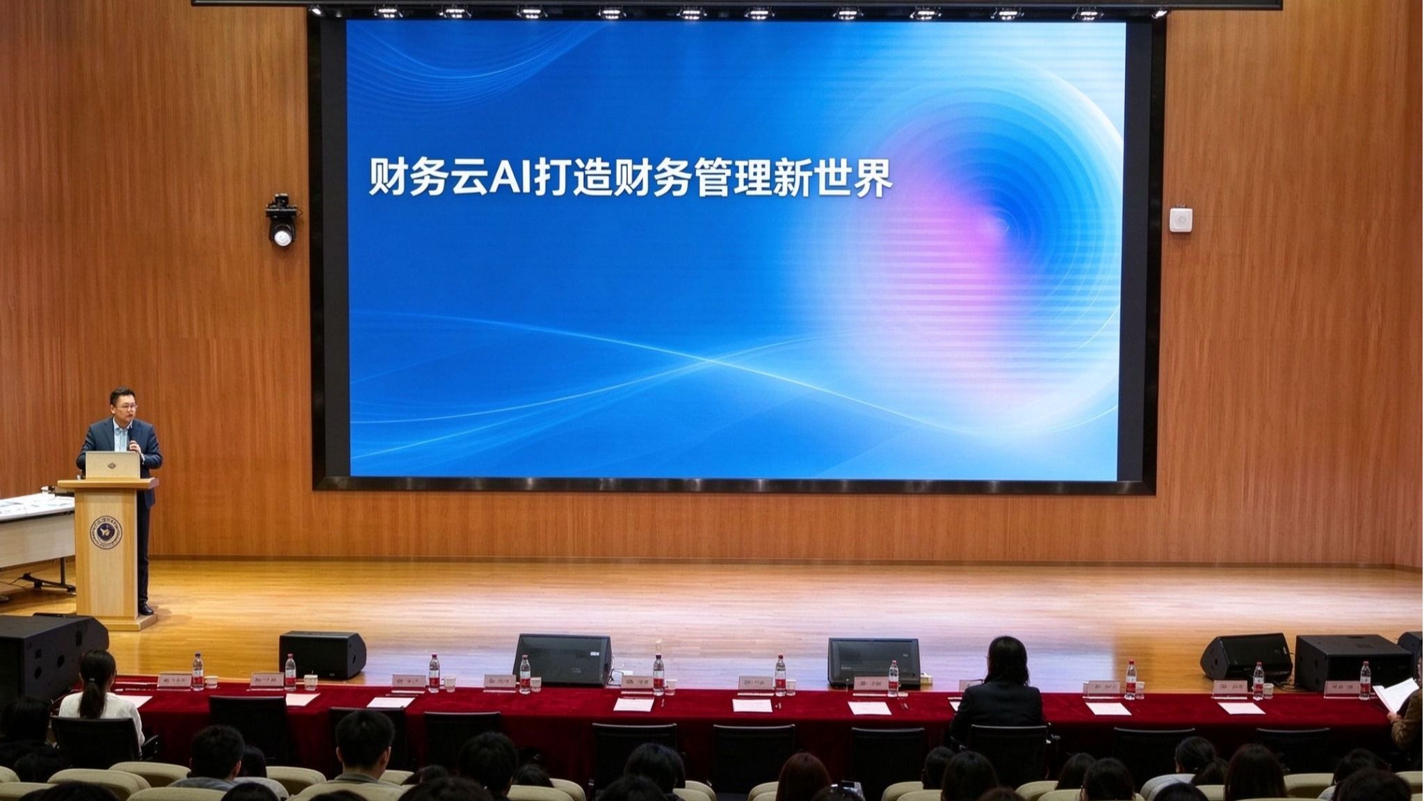 金蝶集团甘肃公司副总经理李彬彬应邀到校，为商学院作“财务云 AI 打造财务管理新世界” 专题培训